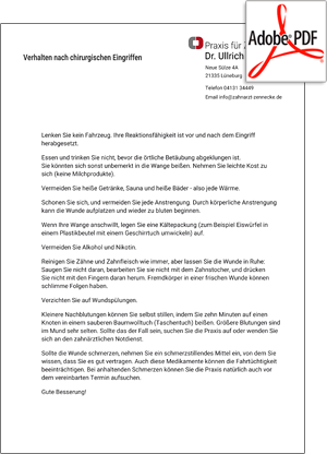 Preview PDF Verhalten nach OP