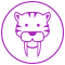 Icon Kinderzahnheilkunde - Säbelzahntieger
