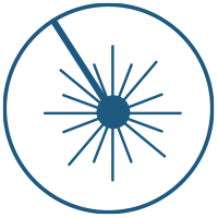 Icon Laserstrahl
